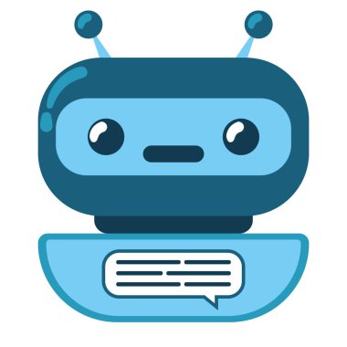Chatbot bilgi servisi illüstrasyon tasarımı