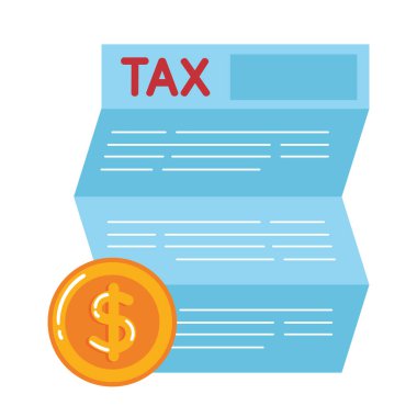 vergi günü muhasebeci illüstrasyon vektörü