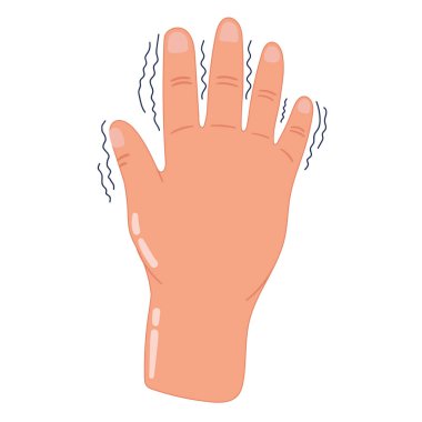 Parkinson titreme el çizim vektörü