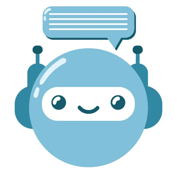 Chatbot Cyfrowa Komunikacja Projekt Ilustracji Ilustracja Stockowa