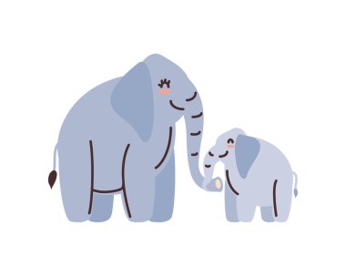 Anneler Günü fil çizimi tasarımı