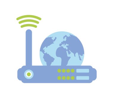 internet gününün teknoloji çizimi tasarımı