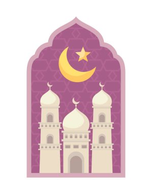 Kurban Bayramı olay müslüman illüstrasyon tasarımı