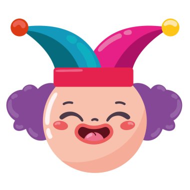 Aptal gün palyaço çizimi tasarımı