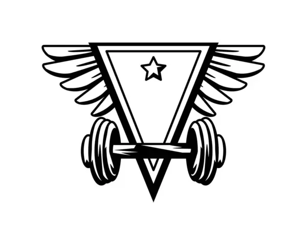 Эмблема Тренажерного Зала — стоковый вектор
