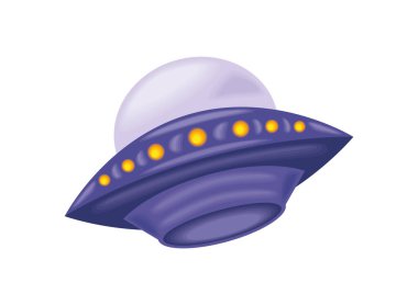 UFO uzay taşımacılığı izole tasarımı