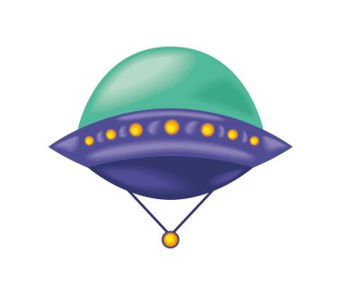 UFO uzay aracı teknolojisi izole edilmiş tasarım