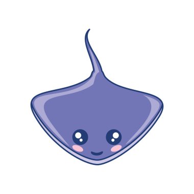 İğneli deniz hayvanı izole tasarımı