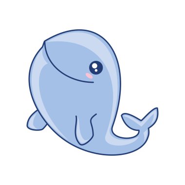 balina hayvanı su altında izole edilmiş tasarım