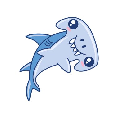 Çekiç başlı köpekbalığı, izole edilmiş tasarım