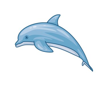 Şirin yunus atlayan suda yaşayan yalnız bir hayvan.