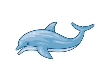 Mavi yunus deniz yaşamı izole