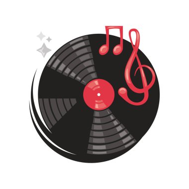 İzole müzik için klasik vinil kayıt