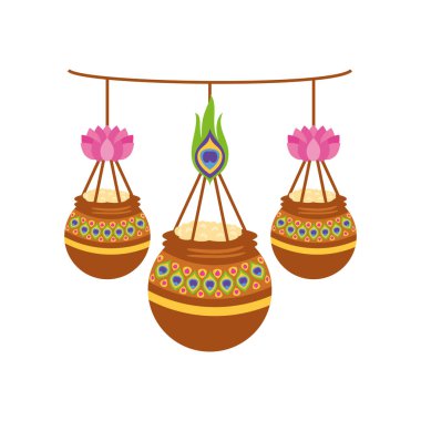 Krishna janmashtami festivali çömleği.