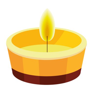 diwali diya lambası geleneksel izole
