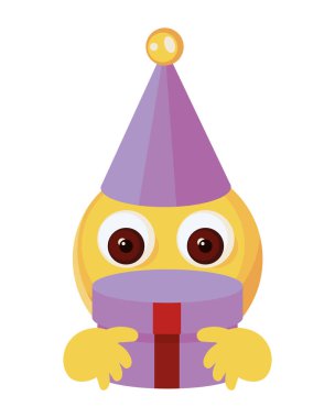 hediye kutusu izole edilmiş doğum günü emojisi