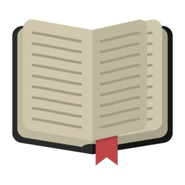 Yer imi izole edilmiş açık kitap