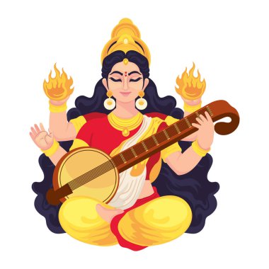 Tanrıça Saraswati Hint Festivali