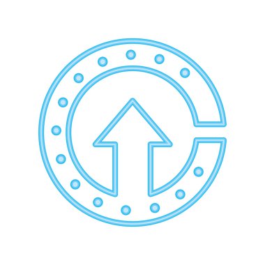 Neon ok şekli izole edildi