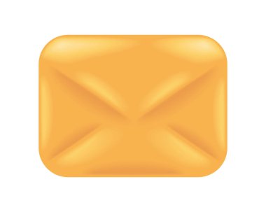 e-posta zarfı sosyal ortam simgesi izole edildi