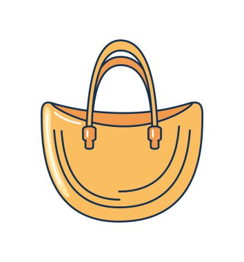 El çantası kadın aksesuar yaz ikonu izole