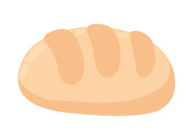 Ekmek pişirilmiş yiyecek ikonu izole edildi