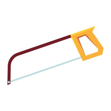 Testere Marangozlar el araç simgesi izole