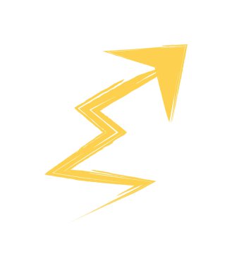 Şimşek oku geometrik şekli izole edildi