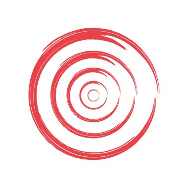 boyanmış daireler geometrik şekil izole