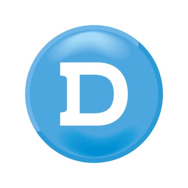 dash kripto para birimi simgesi izole tasarımı