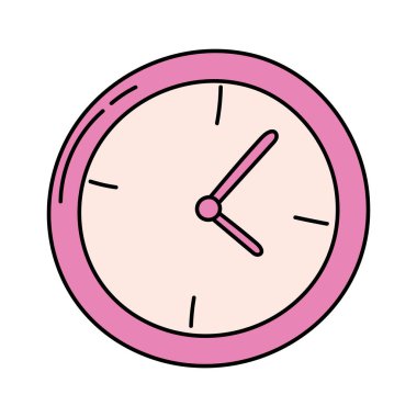 Saat eğitimi karalama simgesi izole