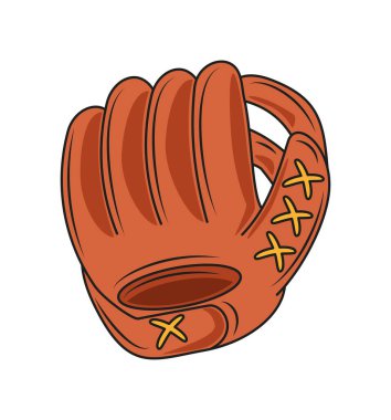 beysbol sürahi eldiven simgesi izole edildi