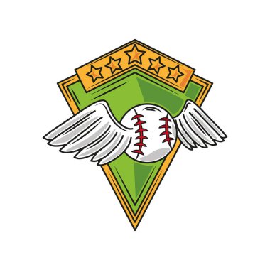 Beyzbol şampiyonluğu ikonu izole edildi