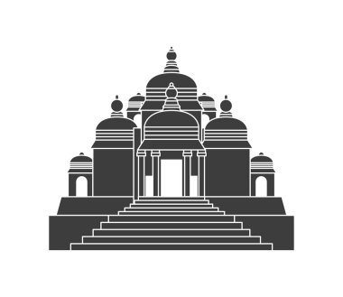 Akshardham Hint Anıtı izole edilmiş tasarım