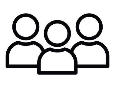 takım çalışması kişi simgesi satır biçimi