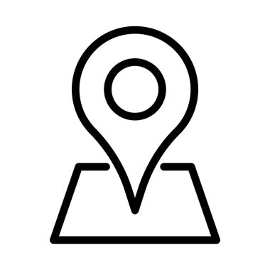 gps haritası konum imleci simge çizgisi biçimi