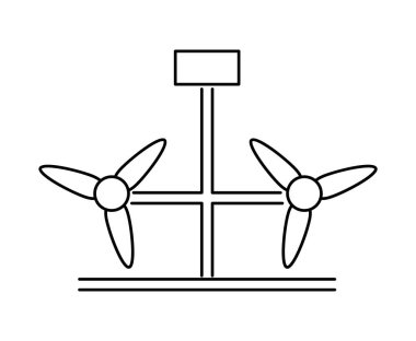 plant hydro renewable energy isolated clipart