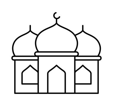 gurdwara hindu tapınağı çizgi simgesi
