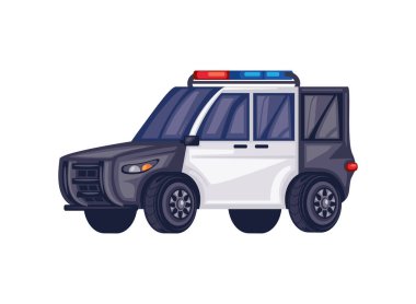 police patrol isolated icon design clipart