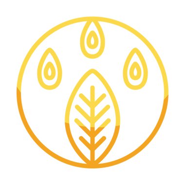 dosha kapha ayurvedic izole simgesi