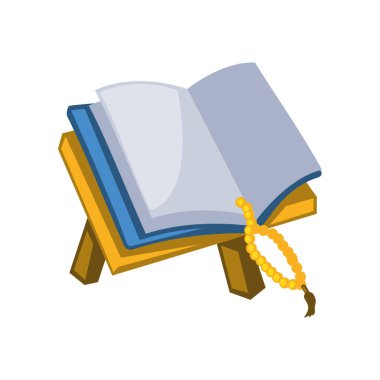 Kuran ve tespih izole tasarımı