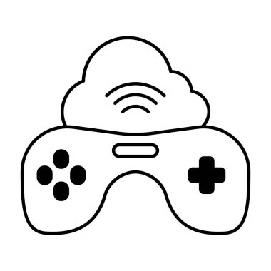 Video oyunları denetleyici izole edilmiş simge