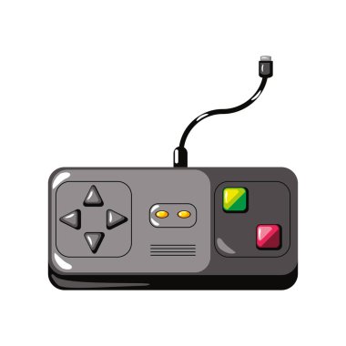 Video oyunu kontrol düğmeleri izole edilmiş simge