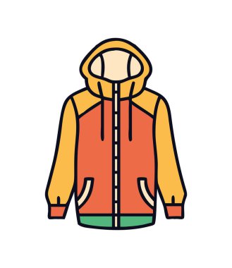 Kamp için dayanıklı ve sıcak su geçirmez ceket.