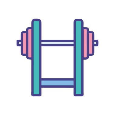 Spor salonu için ağır halter. Güç kaldırma eğitimi için.