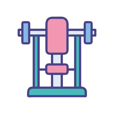 Jimnastik için bacak pres makinesi.