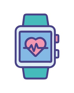 Fitness izleme ve kalp atış hızı izleme için modern akıllı saat