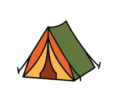 Barınak için kamp çadırı kavramı