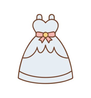 Pastel detaylar ve zarif tasarımı olan gelinlik.