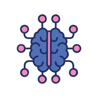 Psikiyatri ve beyin aktivitesini sembolize eden sinirsel bağlantılar